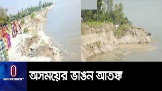 শুষ্ক মৌসুমেই ভাঙছে নদী, দিশেহারা মানুষ ।। Sirajganj Erosion