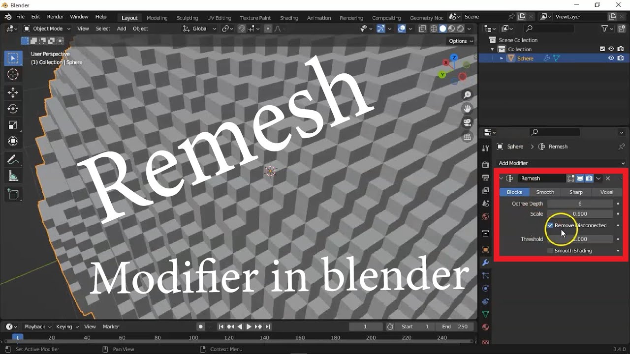 Remesh Modifier Complete Explanation | Blender Foundation - YouTube