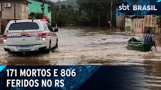 Temporal no Rio Grande do Sul já deixou 171 mortos e 806 feridos; | SBT Brasil (01/06/24)