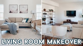 DIY Living Room Makeover with Decorating Tips and Ideas