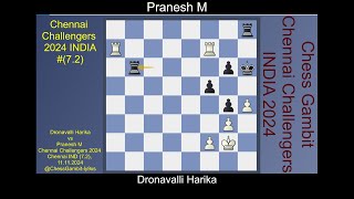 Dronavalli Harika vs Pranesh M   #Chennai Challengers 2024#7 2