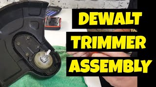 DeWalt DCM561P 20v Cordless Trimmer Assembly Spool Head Replacement & Rebuild