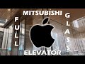 (600 SUBS!) AWESOME BRAND NEW Mitsubishi Glass Elevator - Apple Store on Michigan in Chicago, IL