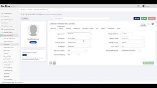 Setting Up Employees - Settings