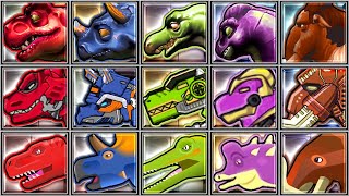 Dino Express + Dinosaur Park + Dino Robot Corps - TRex/Triceratops/Spinosaurus/Brachiosaurus/Mammoth