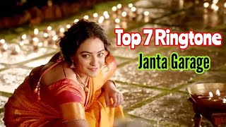 Top 7 Janta Garage Lovely Ringtones || All Lovely Ringtones Of Janatha Garage || Samantha, Jr. Ntr