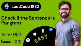 LeetCode 1832: Check if the Sentence Is Pangram Solution