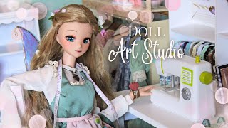 Smart Doll 1:3 Scale Room Diorama – Cottagecore Woodland Sewing Workshop