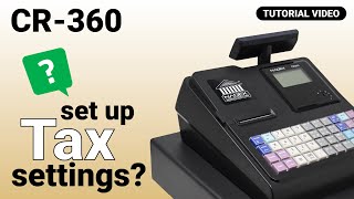 Nadex Coins CR360 Cash Register: How To Set-Up Tax Settings / Tutorial