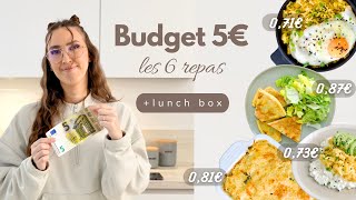 RECETTES BUDGET EXTRÊME (5€ les 6 repas) | + lunch box simples & rapides