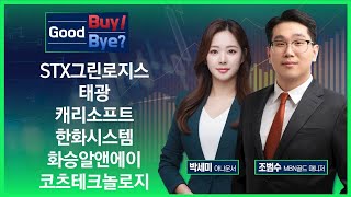 [Good Buy Good Bye] STX그린로지스·태광·캐리소프트·한화시스템·화승알앤에이·코츠테크놀로지  / 매일경제TV