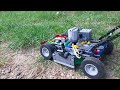 working lego technic lawn mower real razor blades