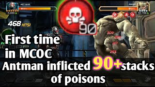 Antman inflicts 90+ stacks of poisons, First time in MCOC/ MCOC