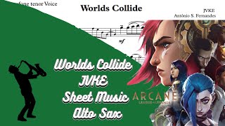 Worlds Collide - JVKE [SheetMusic] Alto Sax PlayAlong