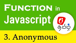 Function in Javascript - 3. Anonymous Function in javascript