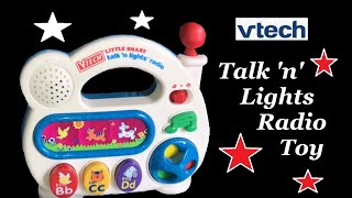 Vintage V-tech Little Smart Talk N Lights Radio Children's Toy