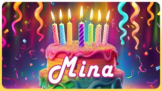 Mina Happy Birthday Song - Birthday Wishes - WhatsApp Happy Birthday Wish