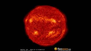 13 Jul - 14 Jul: 24 Hour Solar Activity (Earth Facing; Solar Storm, Sunspot, Solar Flare, CME)