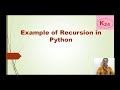 Fibonacci series using recursion in Python