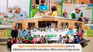 Un antes y después: trabajadores de Aunor mejoran condiciones de la biblioteca rural Murukushun