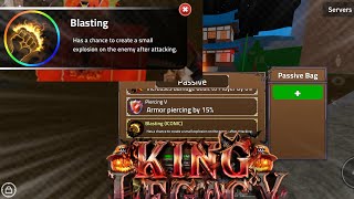 Blasting Passive System is so good in King Legacy Update 7!!