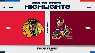 NHL Highlights | Blackhawks vs. Coyotes - February 28, 2023