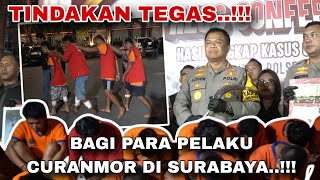 Komitmen Kapolrestabes..! 19 Pel4ku Curanmor Surabaya ditangkap, 3 didor | Polrestabes Surabaya