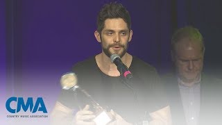 Thomas Rhett Accepts CMA Triple Play Award | CMA