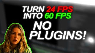 TURN 24 FPS VIDEO INTO 60 FPS IN AFTER EFFECTS! *NO PLUGINS*