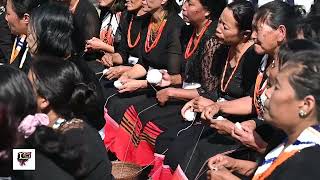 Pfutseromi Presenting a song during 100 years Friendship between Lhisemia and Pfutseromi Village