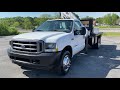 sold 2003 ford f550 7.3 powerstroke knuckleboom crane flatbed service truck for sale