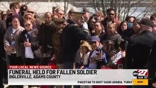 Funeral held for fallen soldier in Adams County