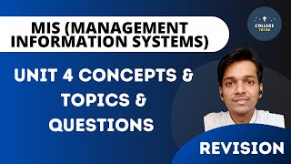 Management Information System Revision Series | MIS UNIT 4 | Quick Revision