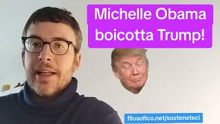 DIEGO FUSARO: Michelle Obama boicotta Trump!