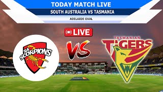 Match 20th Live - South Australia vs Tasmania | One Day | AUS One Day Cup 2024-25