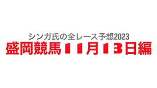 11月13日盛岡競馬【全レース予想】2023