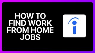 How To Find Work From Home Jobs On Indeed Tutorial