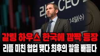 [리플 전망]갈링 하우스 한국에 깜짝 등장 대폭등 예고#비트시황 #코인시황 #급등코인추천#리플코인