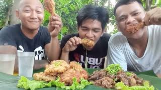 BEEF STEAK / FRIED CHICKEN | BACKYARD COOKING | KAKOSA