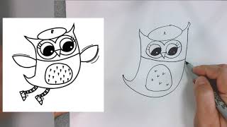 How to Draw Eva the Owl