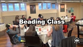 Beading at the Native Centre