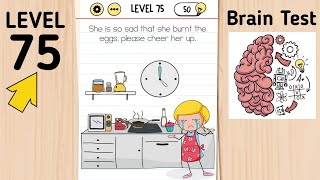 Brain Test Level 75 She Is So Sad That She Burnt The Eggs, Please Cheer Her Up.
