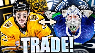 CANUCKS TRADE W/ BOSTON BRUINS: GOODBYE MICHAEL DiPIETRO (Vancouver Gets Jack Studnicka) NHL News