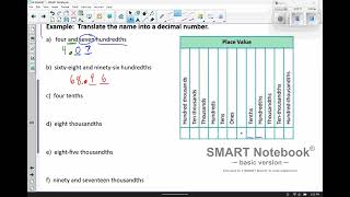 How To Write a decimal number from its name 0106