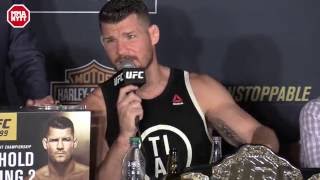 Bisping to Rockhold: "Your head was bouncing around like a pinball machine"