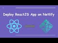 Deploy ReactJS App on Netlify