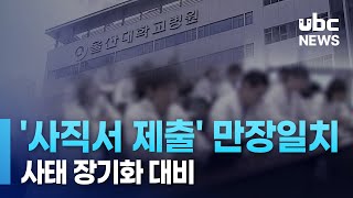 '사직서 제출' 만장일치  사태 장기화 대비 240308