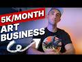 How I built a 5k/month art business + so can you!