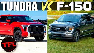 Here's How The 2022 Toyota Tundra Stacks Up To The Ford F-150 & ALL Its Other Rivals!