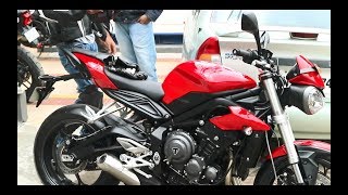 Taking DELIVERY of the 2018 STREET TRIPLE 765 in India | Hyd